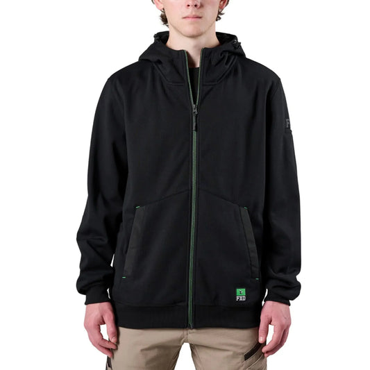 WF-3 ZIP THRU HOODIE – BLACK | 5K WATERPROOF & WINDPROOF