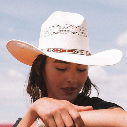 THE INDIANIA WESTERN HAT WHITE