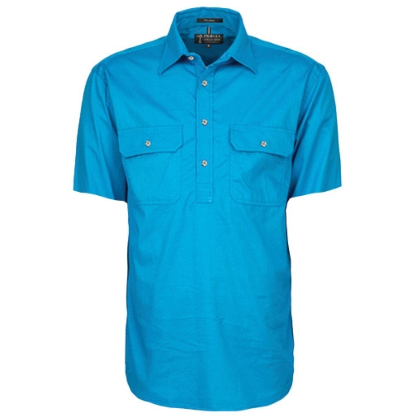 MENS PILBARA CLOSED FRONT SHORT SLEEVE SHIRT