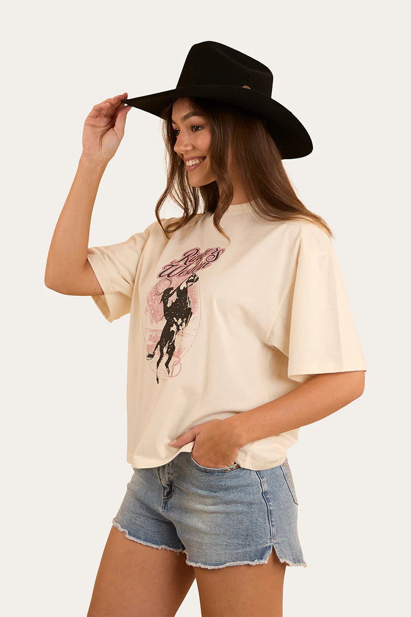 RINGERS WESTERN WOMENS WILD RIDE Oversize tee