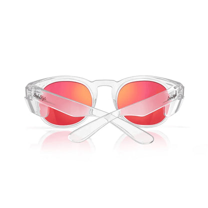SAFESTYLE CRUISERS CLEAR FRAME/MIRROR RED POLARISED LENS - The Work Pit