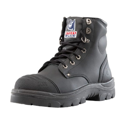 STEEL BLUE 312652 - ARGYLE ZIP SCUFF CAP BOOTS - BLACK - The Work Pit