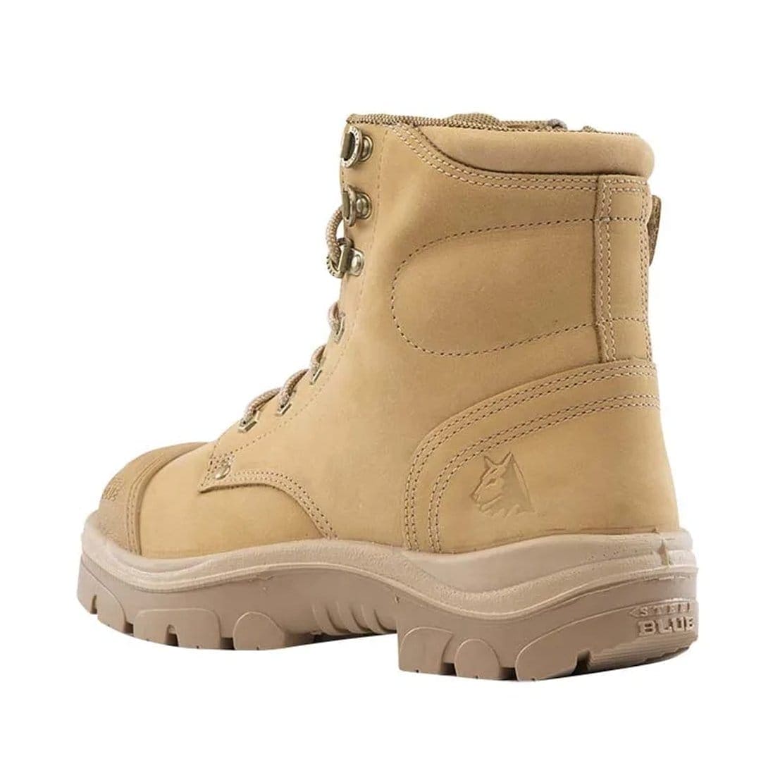 STEEL BLUE ARGYLE ZIP SCUFF CAP BOOTS SAND – The Work Pit