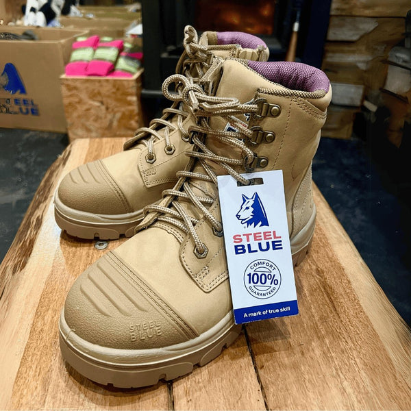 Toe Cap Steel Blue Southern Cross Zip Sand Shop Steel Blue Parkes