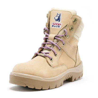 STEEL BLUE SOUTHERN CROSS ZIP LADIES BOOT - SAND - The Work Pit