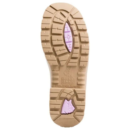 STEEL BLUE SOUTHERN CROSS ZIP LADIES BOOTS PURPLE - The Work Pit