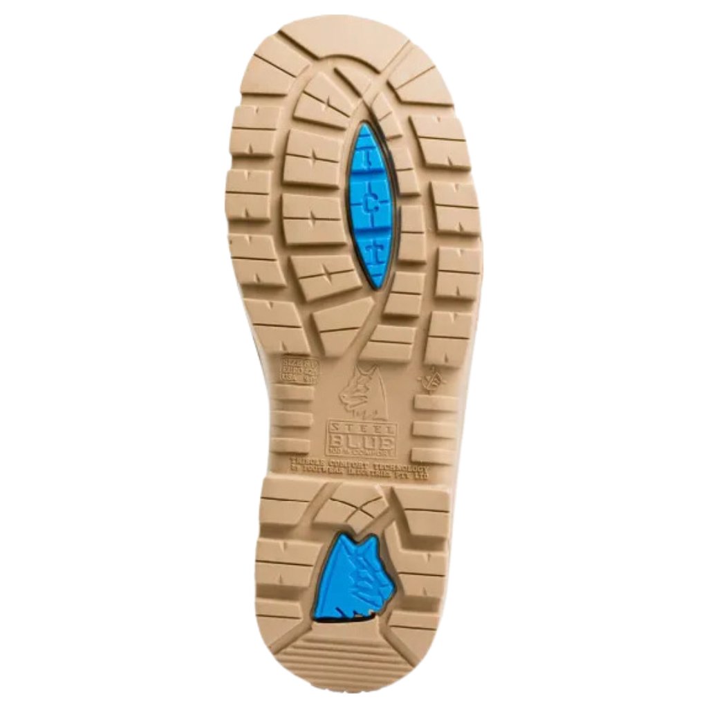 STEEL BLUE SOUTHERN CROSS ZIP TPU SCUFF CAP BOOTS - SAND - The Work Pit