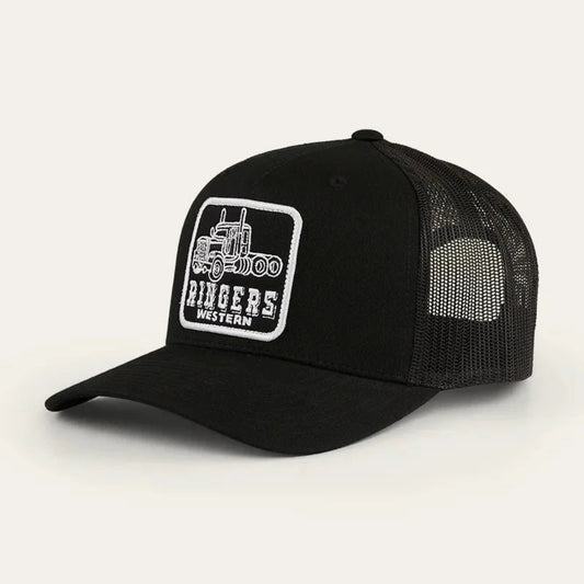 RINGERS WESTERN LONG HAUL TRUCKER  BLACK PATCH