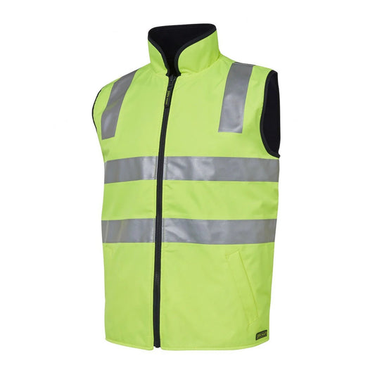 JB'S HI VIS 4602.1 (D+N) REVERSIBLE VEST - LIME/NAVY