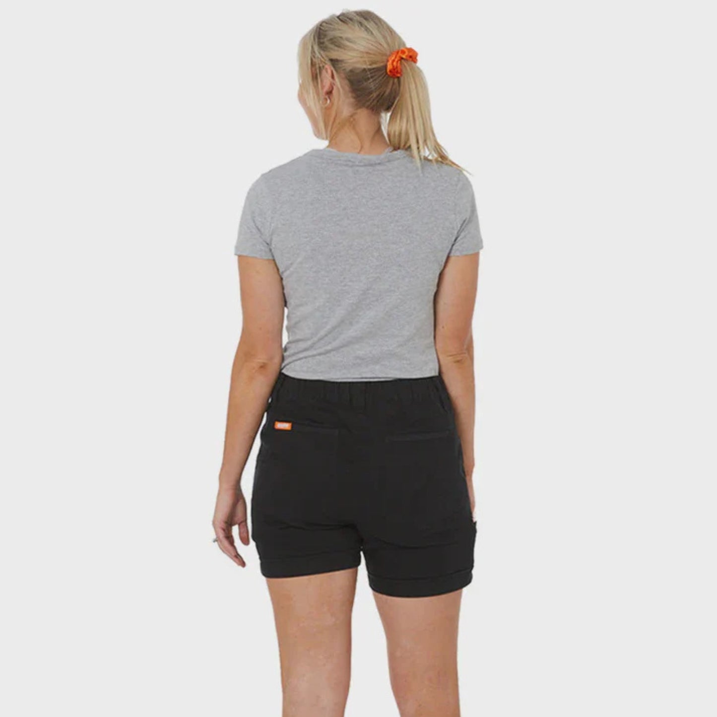 ZADIE WORKWEAR THE MIDDY SHORT - BLACK