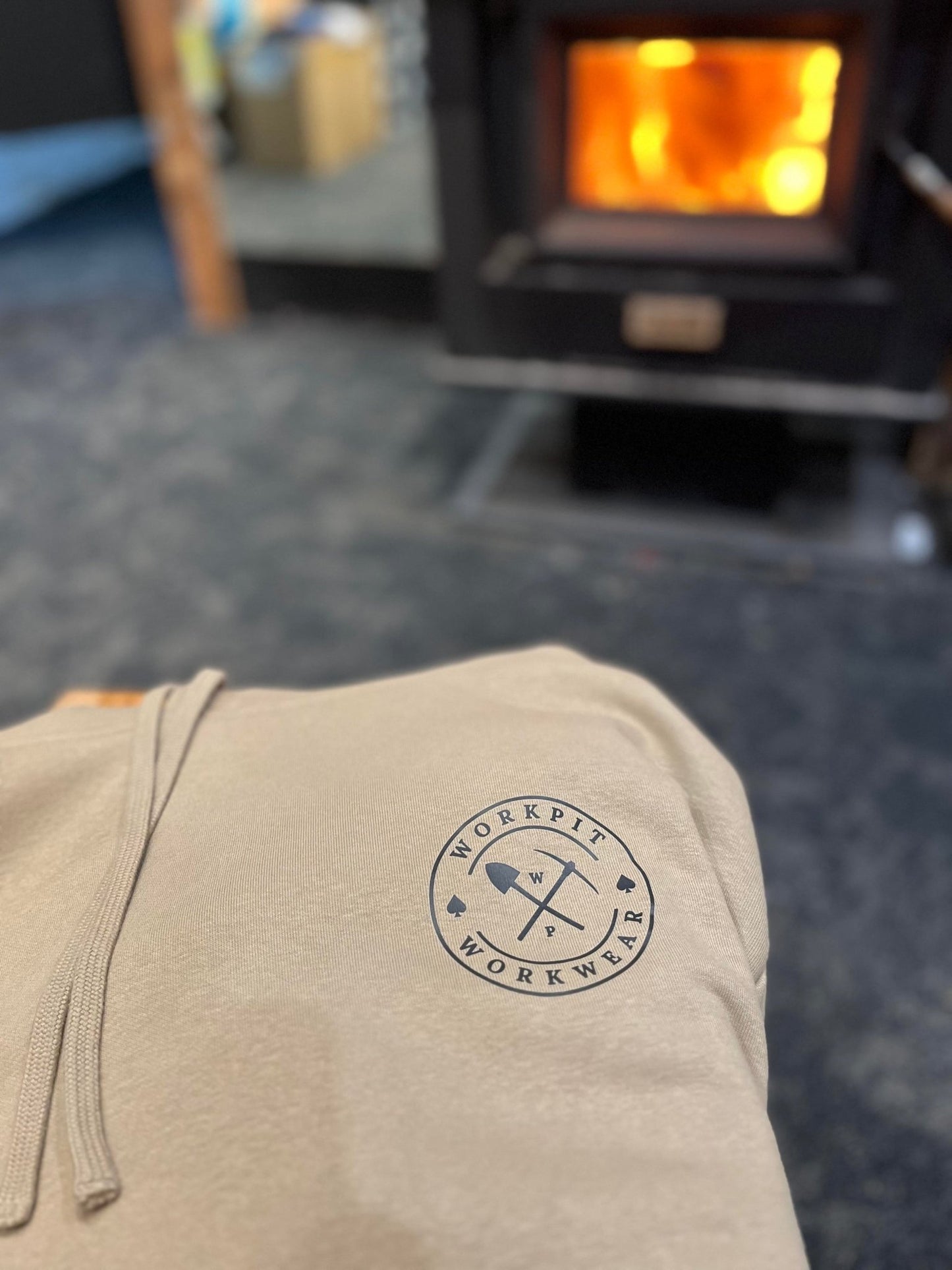 WORKPIT PICK & SHOVEL 400GSM HEAVY HOODIE - SAND - The Work Pit