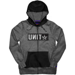 UNIT SHELTER ZIP HOODIE CHAR MARLE - The Work Pit