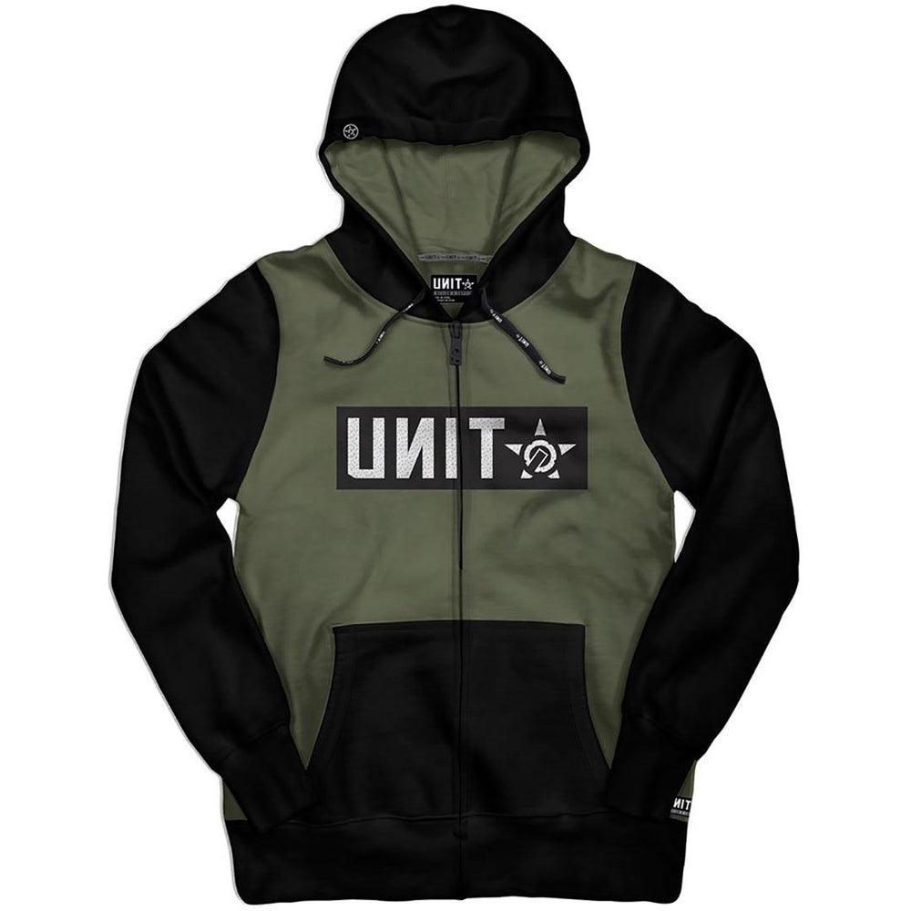 UNIT SHELTER ZIP HOODIE MILITARY - The Work Pit