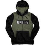 UNIT SHELTER ZIP HOODIE MILITARY - The Work Pit