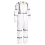 BISLEY 3M TAPED WHITE DRILL COVERALL - The Work Pit