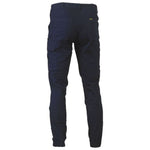 BISLEY MENS COTTON STRETCH CARGO CUFFED NAVY PANT - The Work Pit