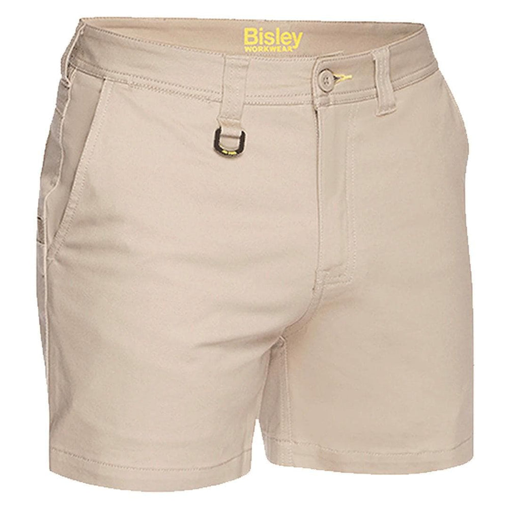 BISLEY STRETCH COTTON SHORT SHORTS REGULAR FIT STONE - The Work Pit