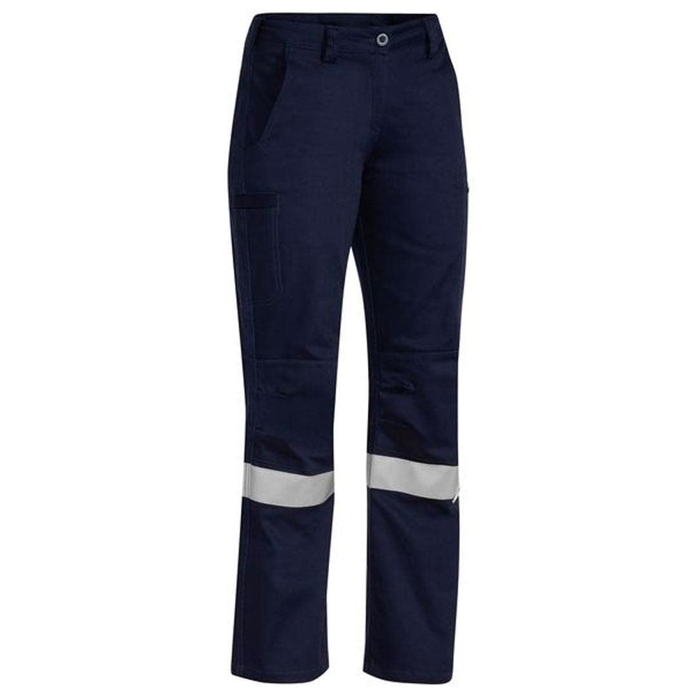 BISLEY WOMENS INDUSTRIAL ENGINEERED DRILL PANTS NAVY - The Work Pit