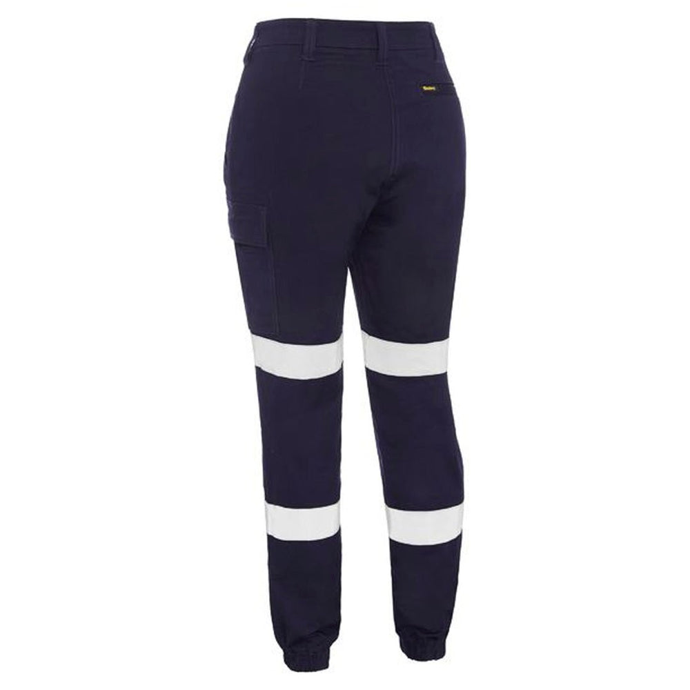 BISLEY WOMENS TAPED BIOMOTION CARGO PANTS CUFFED NAVY - The Work Pit