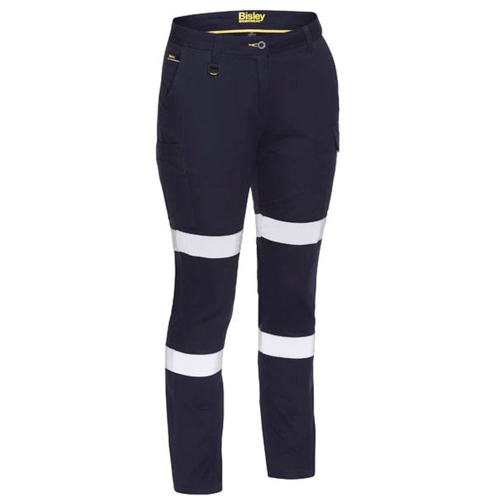 BISLEY WOMENS TAPED BIOMOTION CARGO PANTS NAVY - The Work Pit