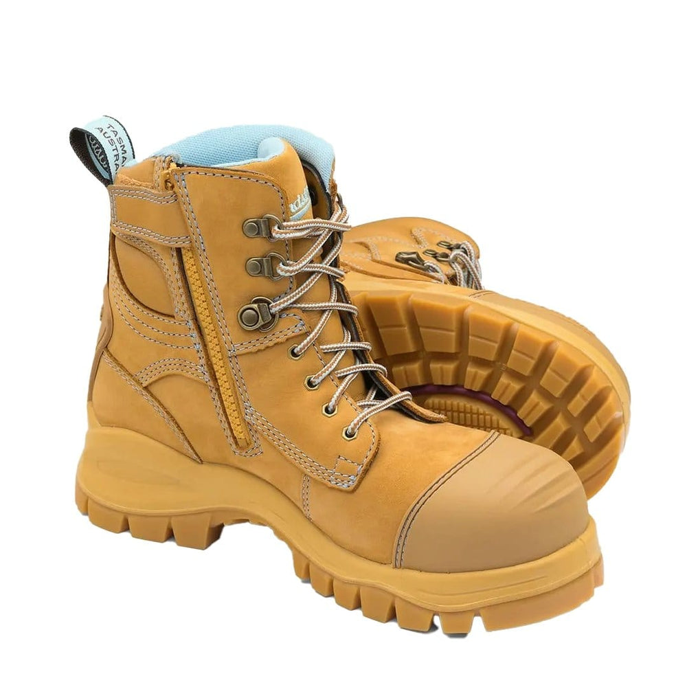 BLUNDSTONE 150mm ZIPSIDE WOMENS BOOTS WHEAT - The Work Pit