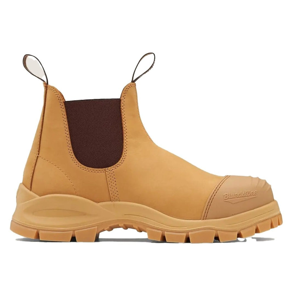 BLUNDSTONE ELASTIC SIDE SCUFF CAP UNISEX BOOTS WHEAT - The Work Pit