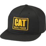 CAT DIESEL POWER FLAT BILL CAP BLACK - The Work Pit
