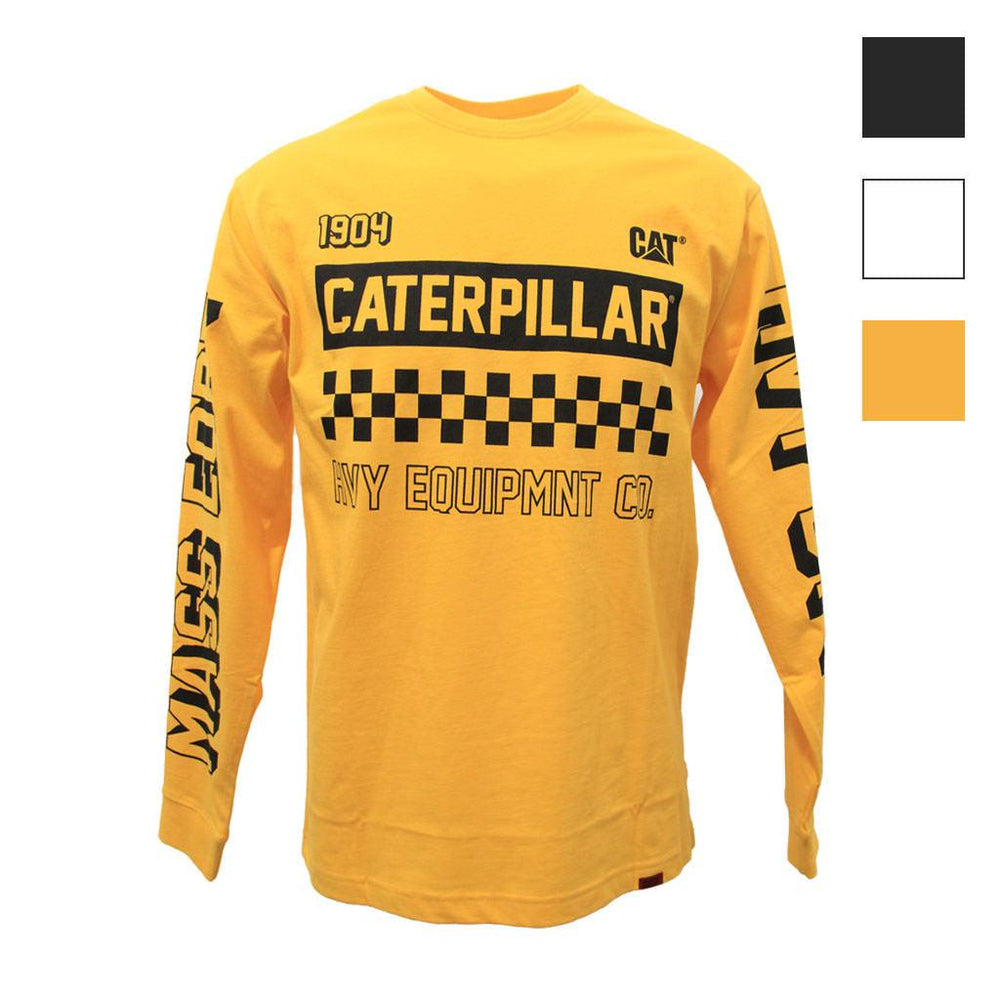CAT LIMITED EDITION MOTO L/S TEE YELLOW - The Work Pit