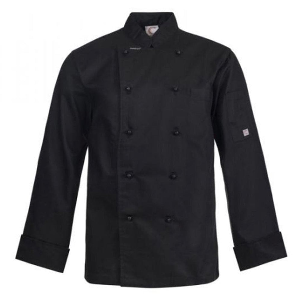 CHEFS CRAFT EXECUTIVE L/S JACKET LIGHT BLACK - The Work Pit