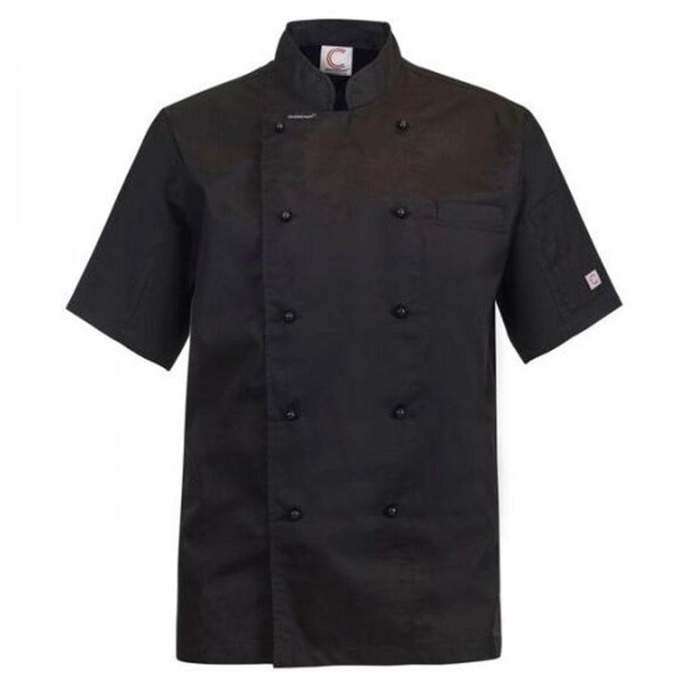 CHEFS CRAFT EXECUTIVE S/S JACKET LIGHT BLACK - The Work Pit
