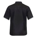 CHEFS CRAFT EXECUTIVE S/S JACKET VENTED BACK BLACK - The Work Pit