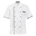 CHEFS CRAFT EXECUTIVE S/S JACKET VENTED BACK - WHITE - The Work Pit
