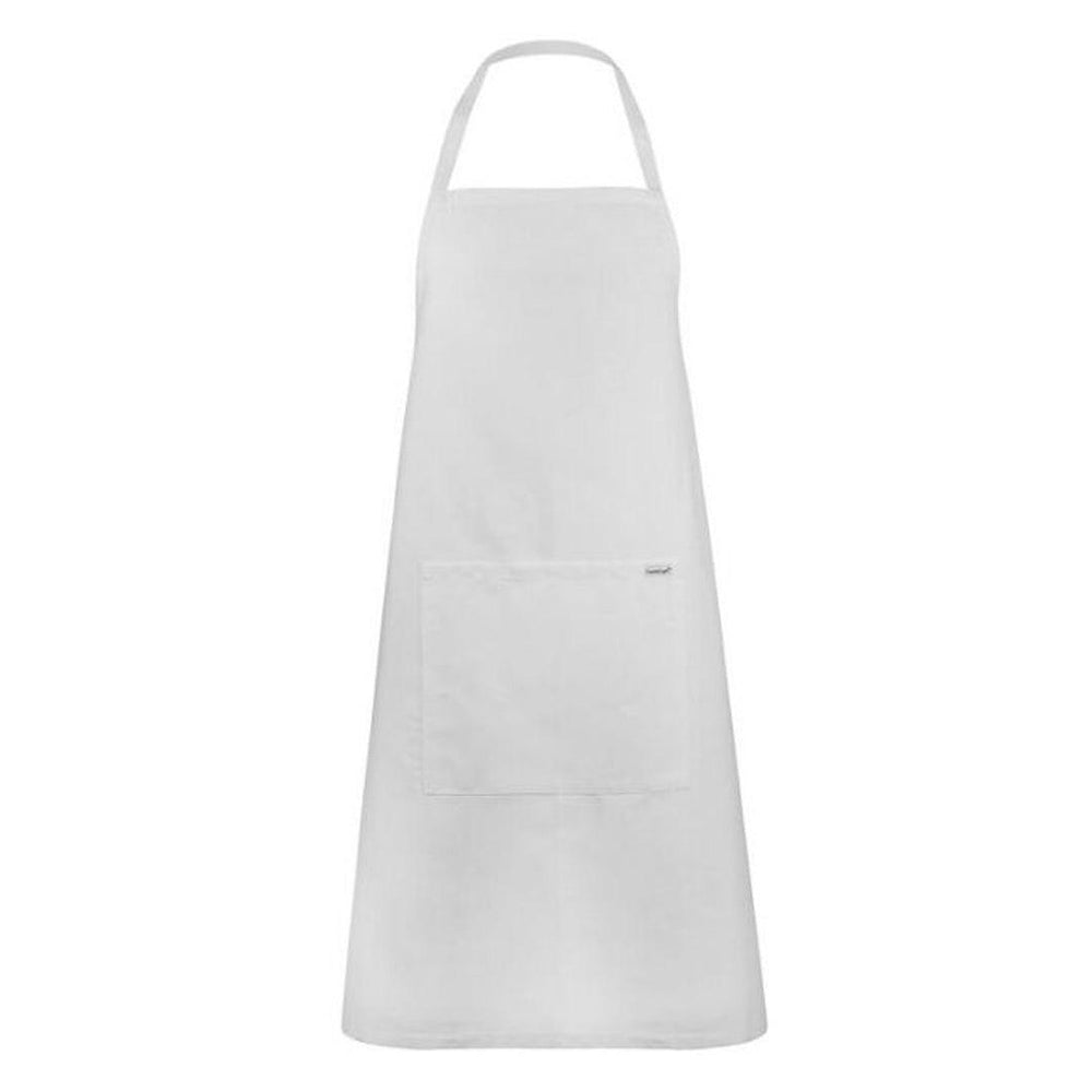 CHEFS CRAFT FULL BIB APRON WITH POCKET WHITE - The Work Pit