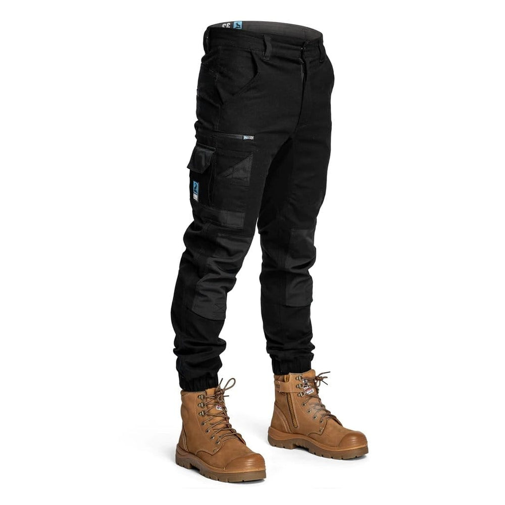 FORM WORKWEAR CUFFED WORK PANTS BLACK - The Work Pit