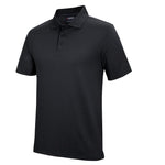 JB PODIUM S/S POLY POLO BLACK - The Work Pit