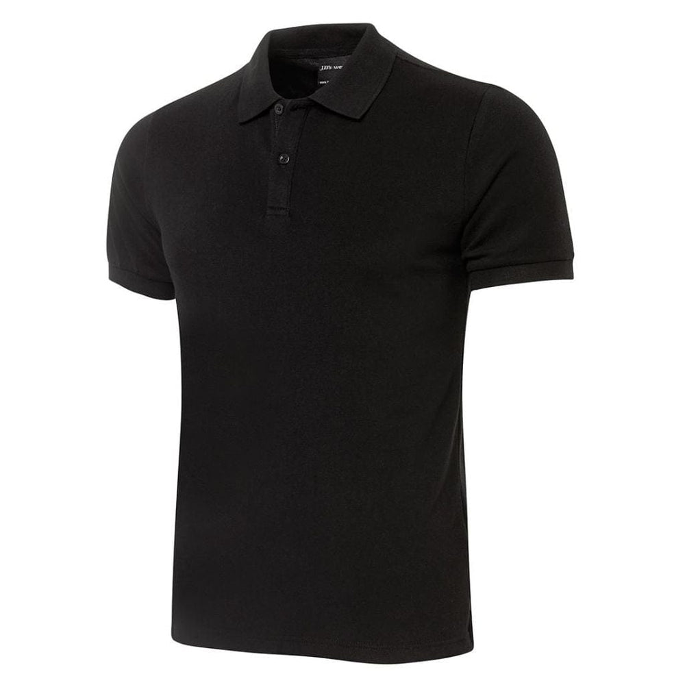JBS FITTED POLO BLACK - The Work Pit