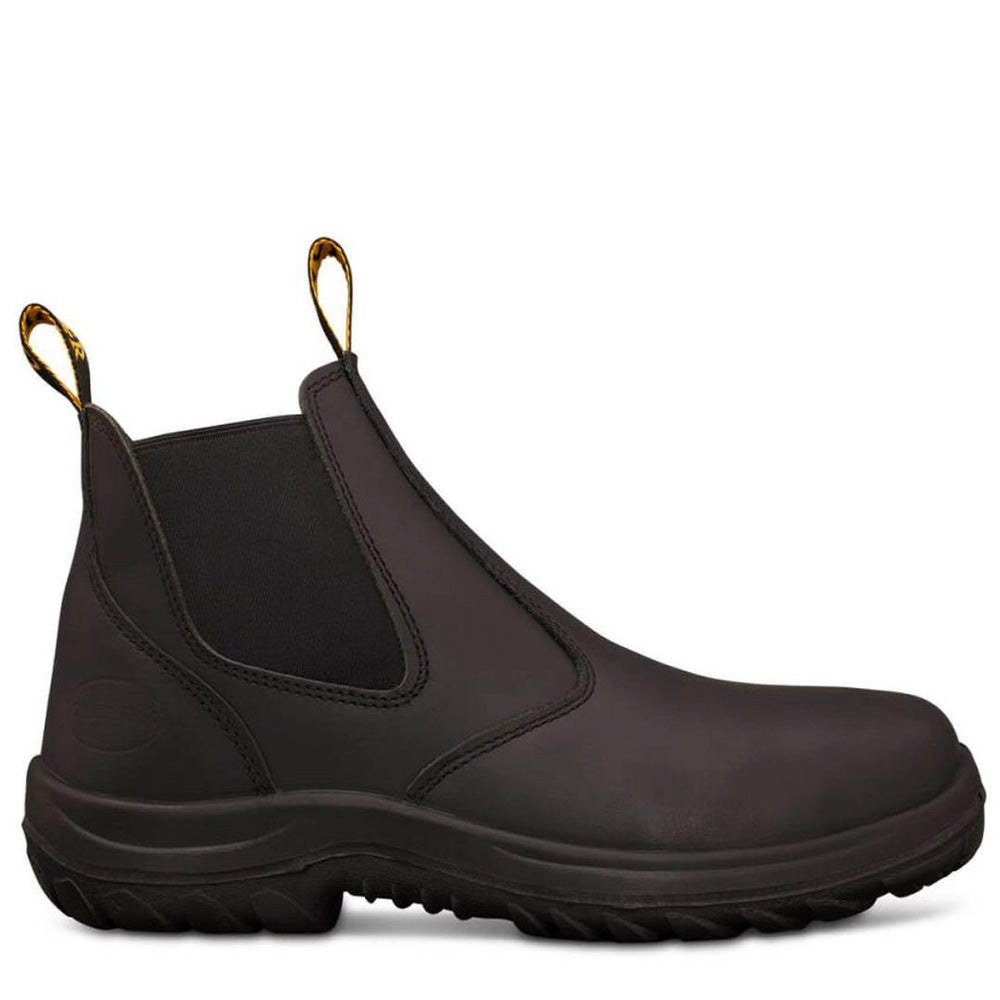 OLIVER 34 SERIES ELASTIC SIDED BOOT - SMOOTH BLACK - The Work Pit