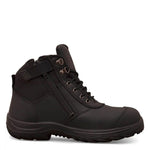 OLIVER ZIP SIDED BOOTS BLACK - The Work Pit