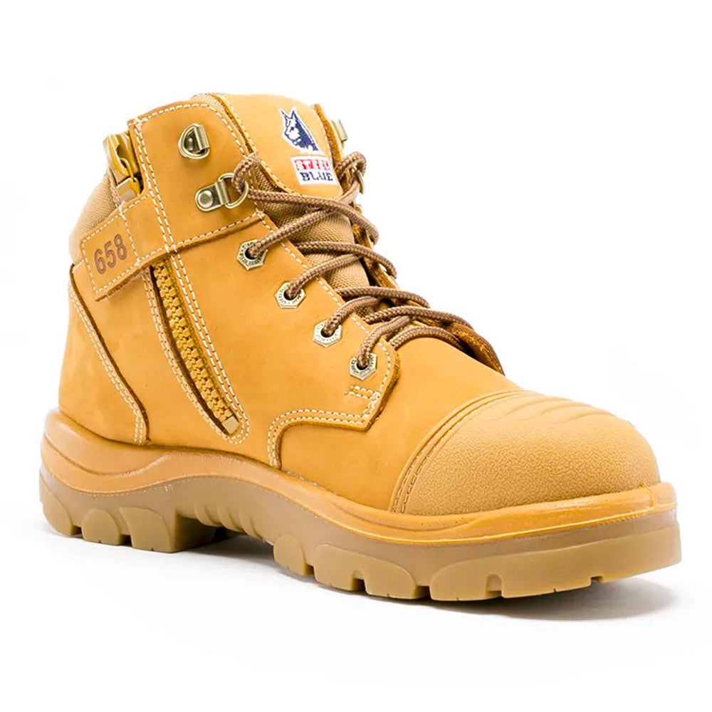 STEEL BLUE PARKES ZIP BOOTS WHEAT - The Work Pit