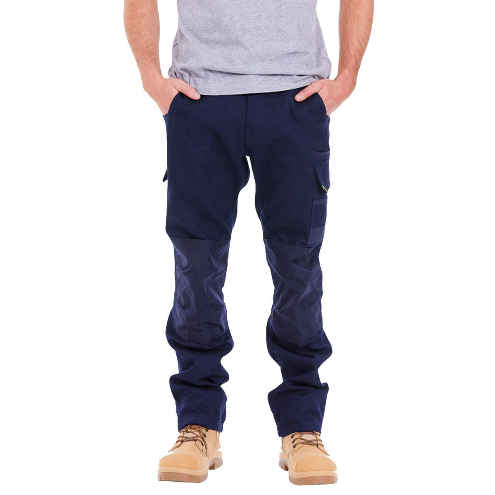 TRADIE FLEX CONTRAST CARGO PANTS NAVY - The Work Pit