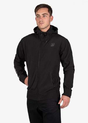 
                  
                    UNIT DECADE HOODED JACKET BLACK - The Work Pit
                  
                