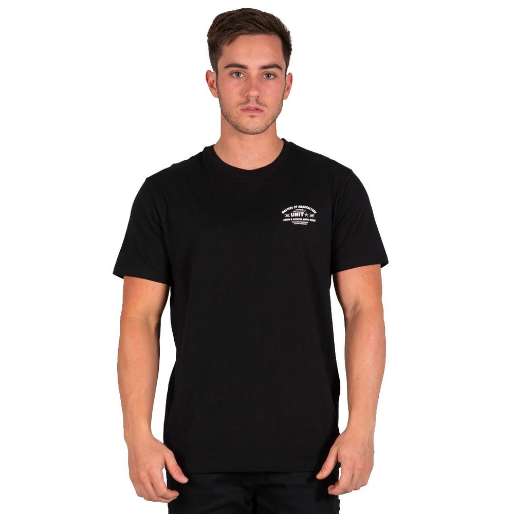UNIT SERVICE SS TEE BLACK - The Work Pit