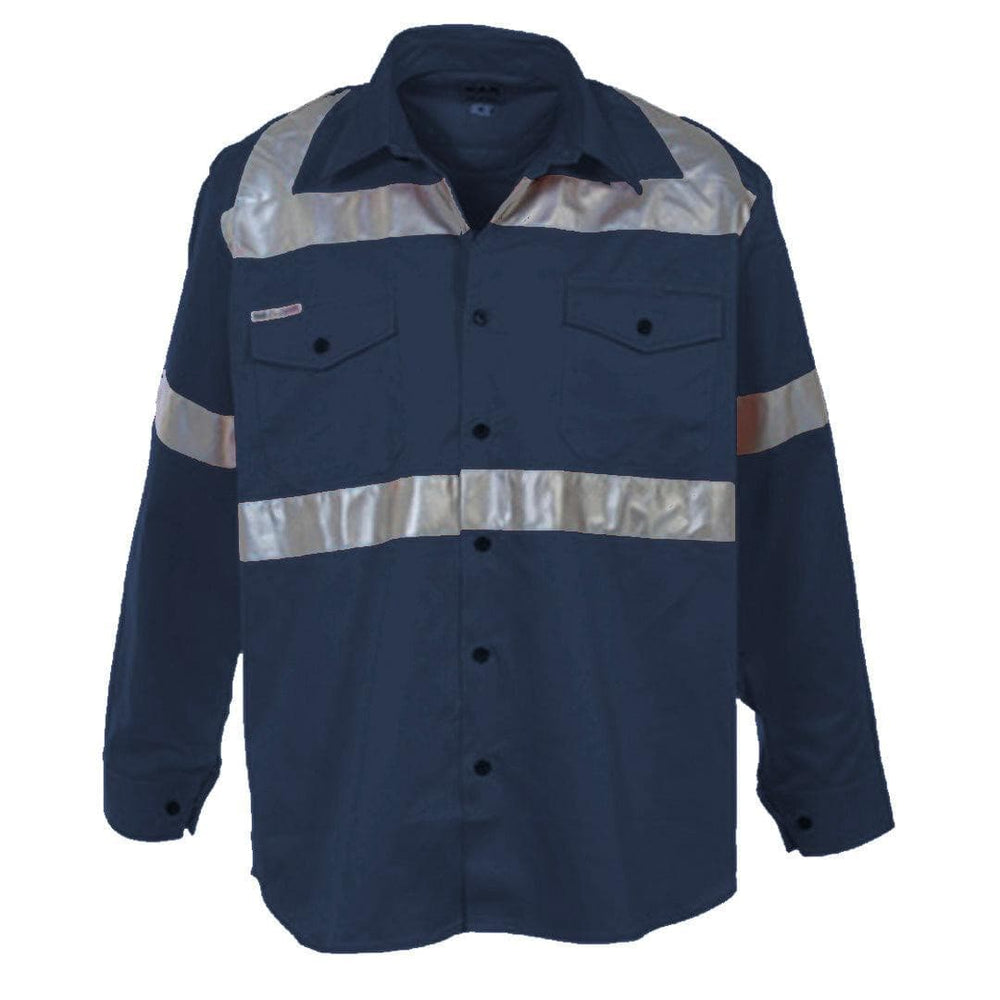 XAX MINDRIL HI-VIS LONGSLEEVE SHIRT - NAVY (Promo Deal, please read description for conditions) - The Work Pit